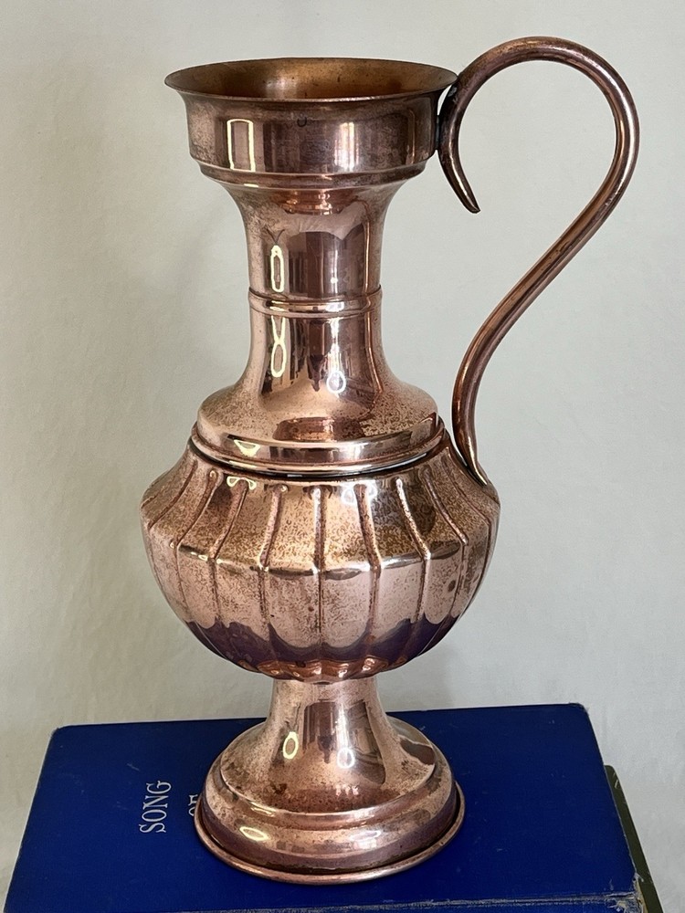 Vintage Copper Vase or Pitcher Ewer in Classic Shape
