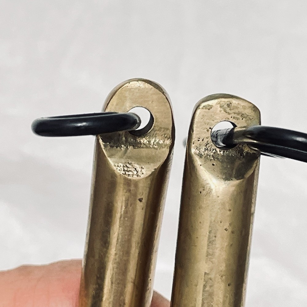 Solid Brass Oar Locks 5" Maritime Sailor Decor Usable