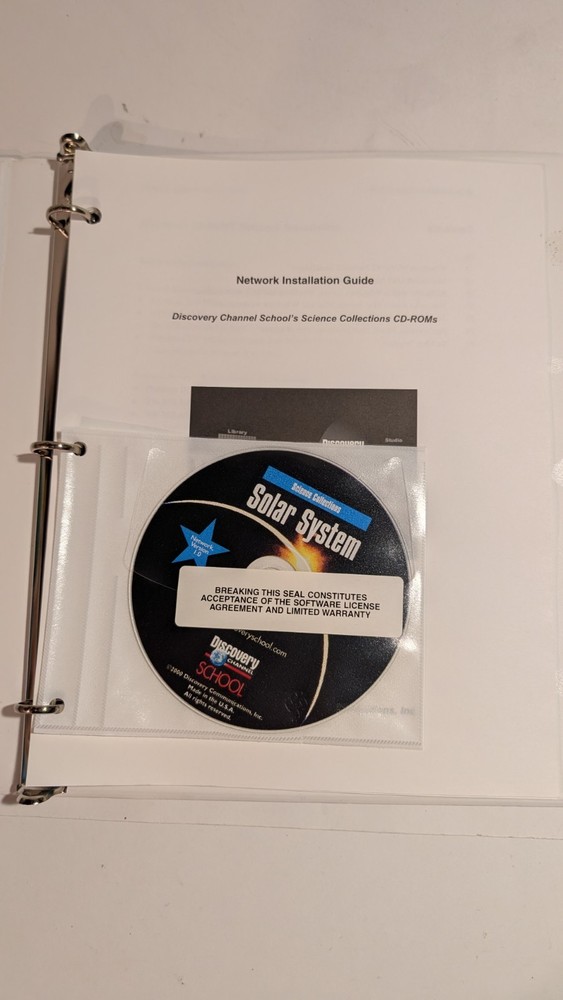 Discovery Channel School Solar System CD-ROM Network Version 2000 *"*New