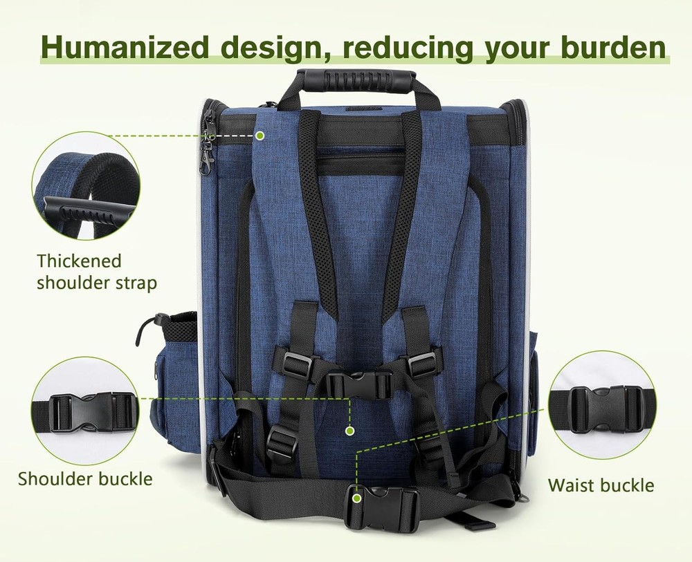 Pet Carrier Backpack, Cat Backpack Carrier, Expandable with Breathable