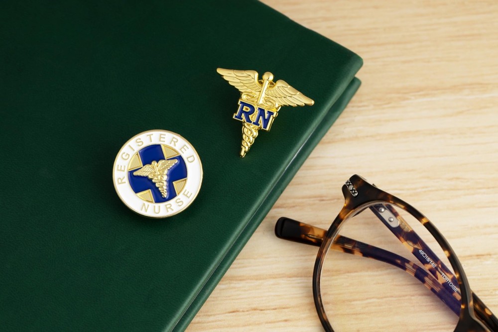 Registered Nurse "RN" Lapel Pin Set