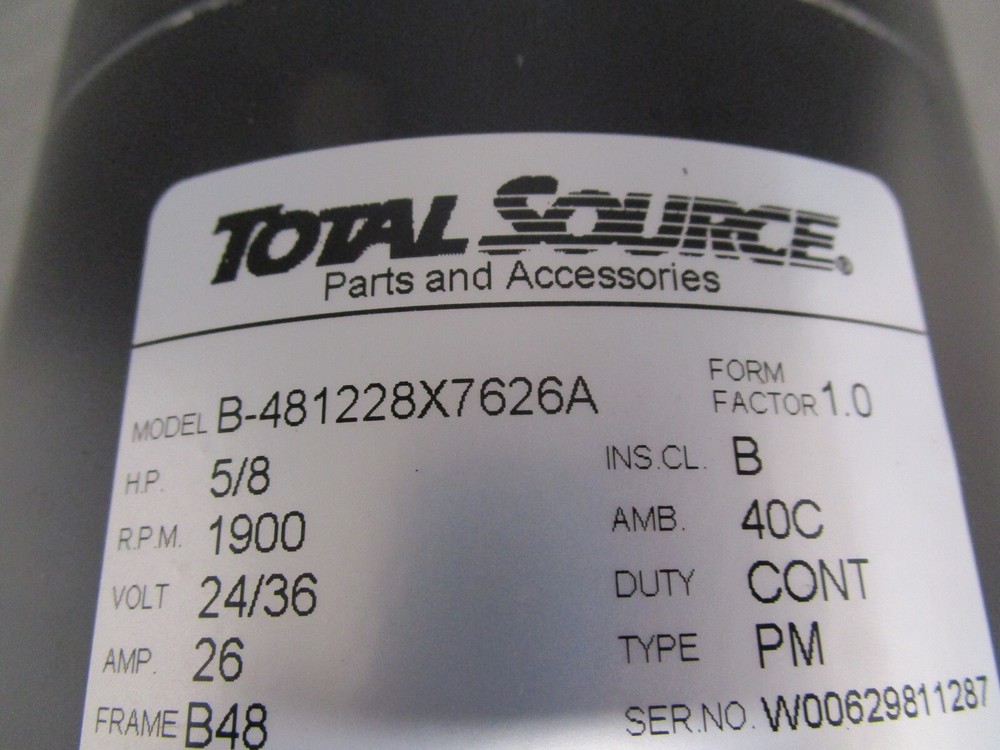 New Total Source Electric Motor - B481228X7626A