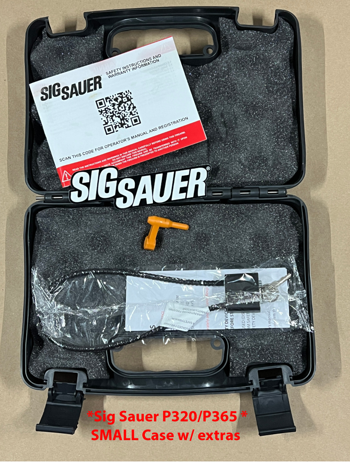 Sig Sauer Pistol Case SMALL Fits P320 M17 M18 P220 P226 P229 P365 - New
