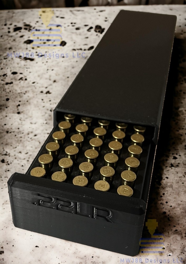 Sliding .22lr Ammo Storage Box Case - 100rd Round - Multiple Colors Available!