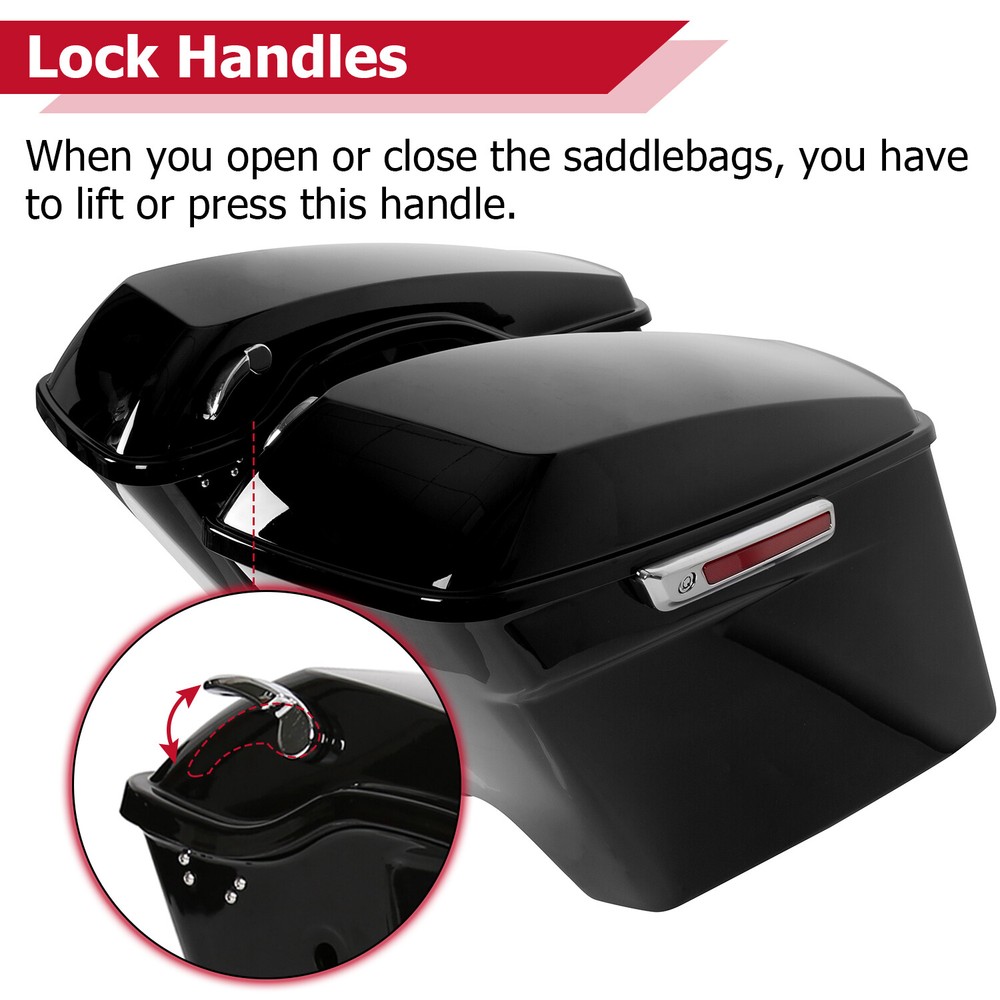 For Harley Softail 84-2017 5" Stretched Extended Saddle bags Conversion Brackets