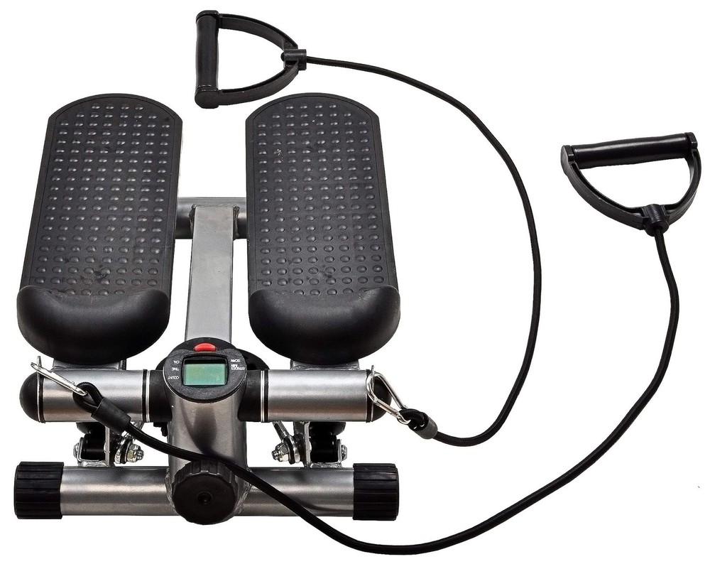 BalanceFrom Adjustable Stepper Stepping Machine with Resistance Bands Gray