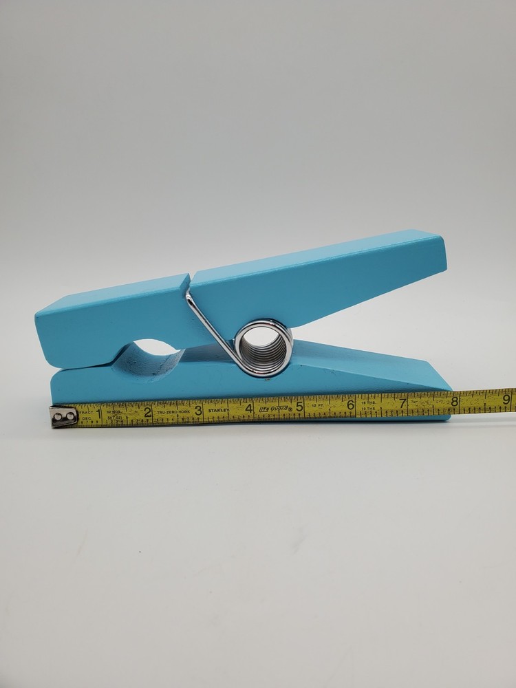 Large Over-sized Clothes Pin Light blue Home Decor 8"