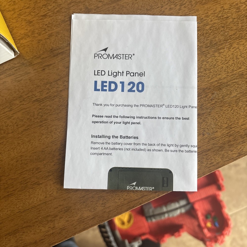 Promaster LED 120 Code 7200 Camera Camcorder Light