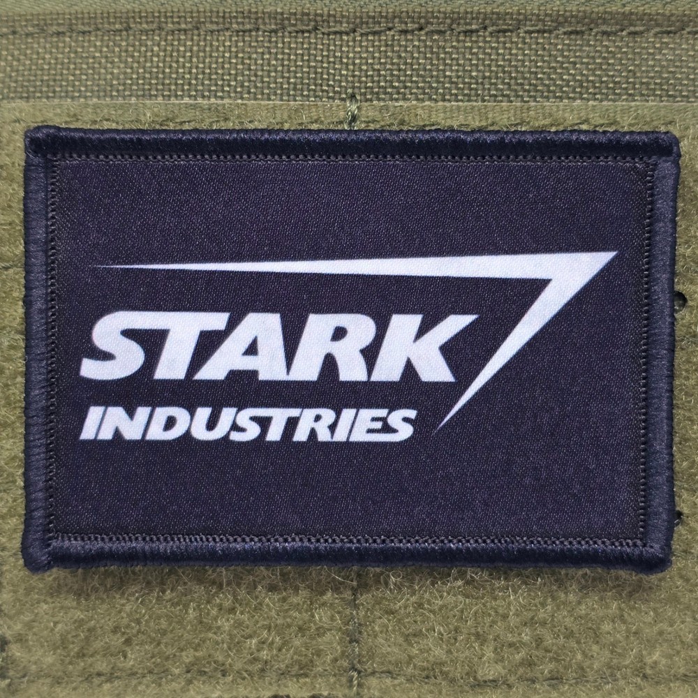 Stark Industries Patch Moral Tactical Meme USA Flag Hook & Loop 3x2