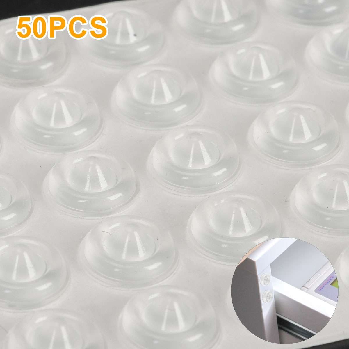 300pcs Drawer Rubber Bumpers Pads Clear Cabinet Door Dots Self Adhesive Feet