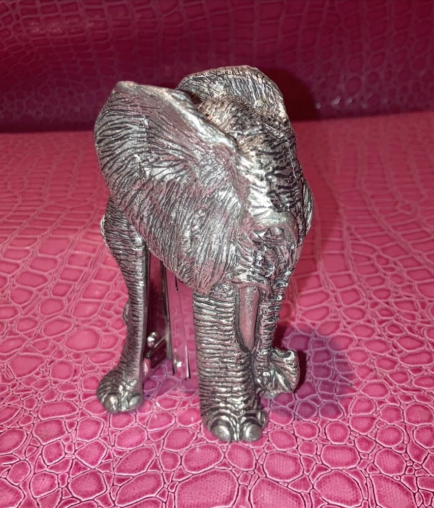 Frankli Wild Pewter Elephant Stapler , Rare .