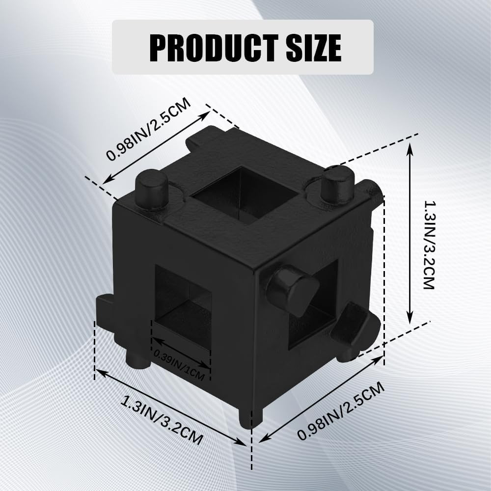 Cube Brake Caliper Compression Tool, Car Rear Disc Brake Piston Tools, Black