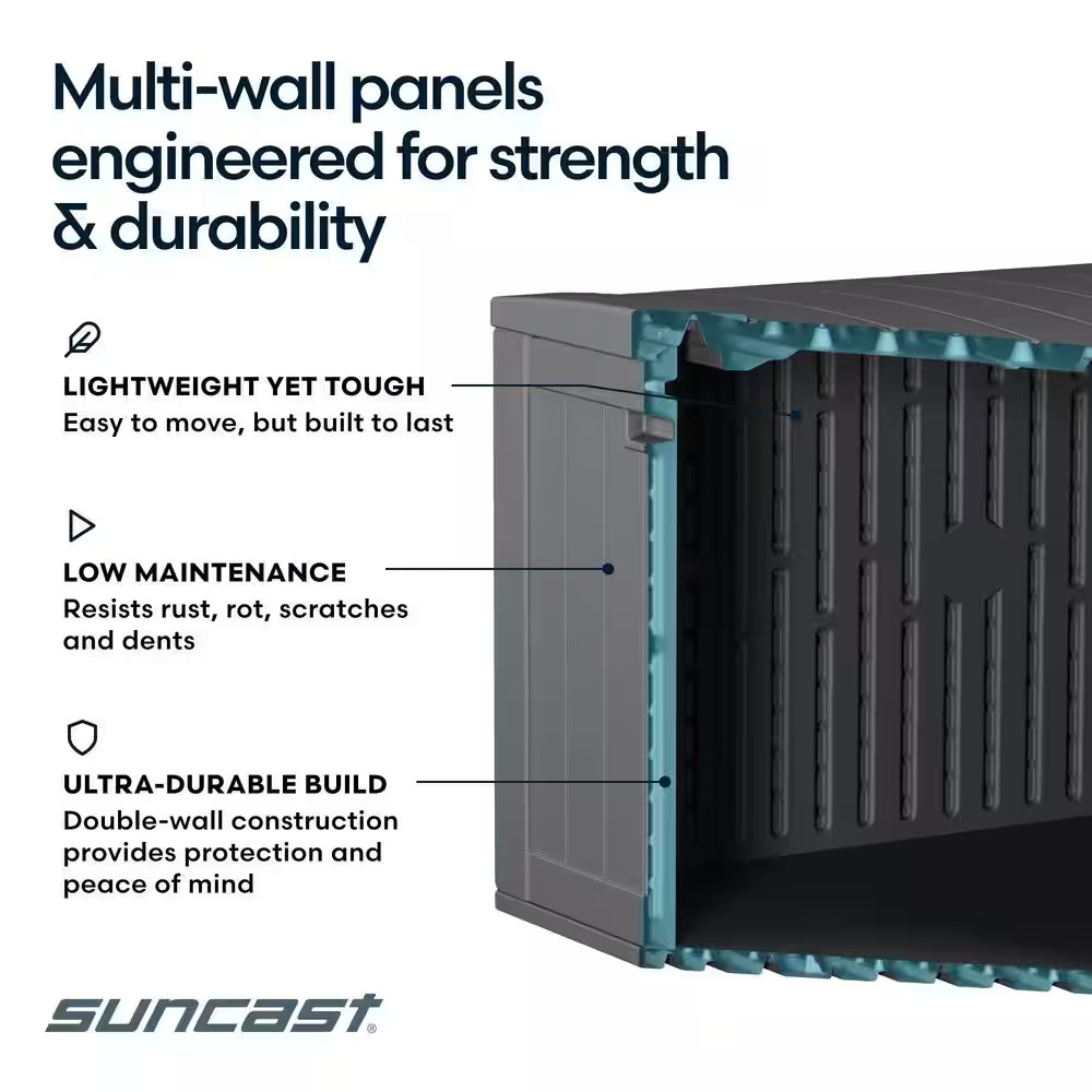 Trellis 22 Gal. Plastic Deck Box
