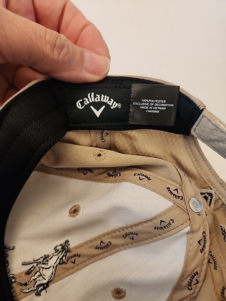 NEW! Callaway Perfomance Pro Beige Adjustable Golf Hat/Cap Soft Has Tags. 🧢