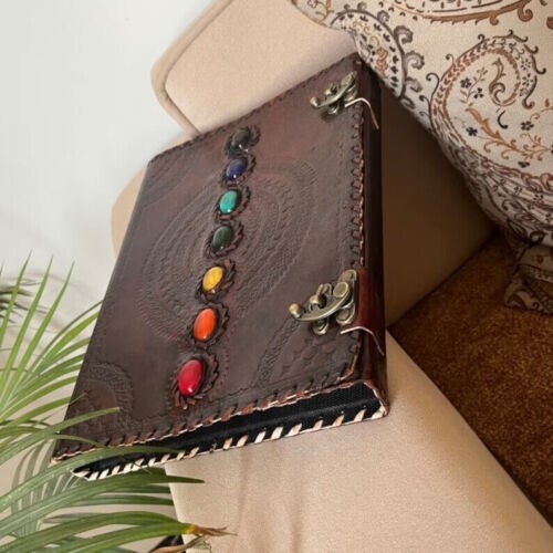 Leather 3 Ring Binder Grimoire Binder Leather Binder Cover Notebook Offic Folder