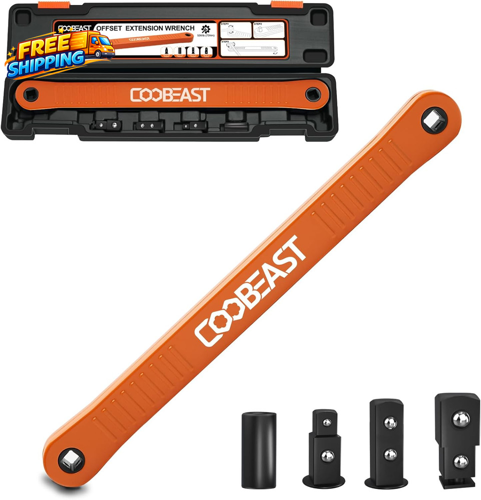 3/8 Inch Offset Extension Wrench Impact Ready Socket Wrench Extender Tool