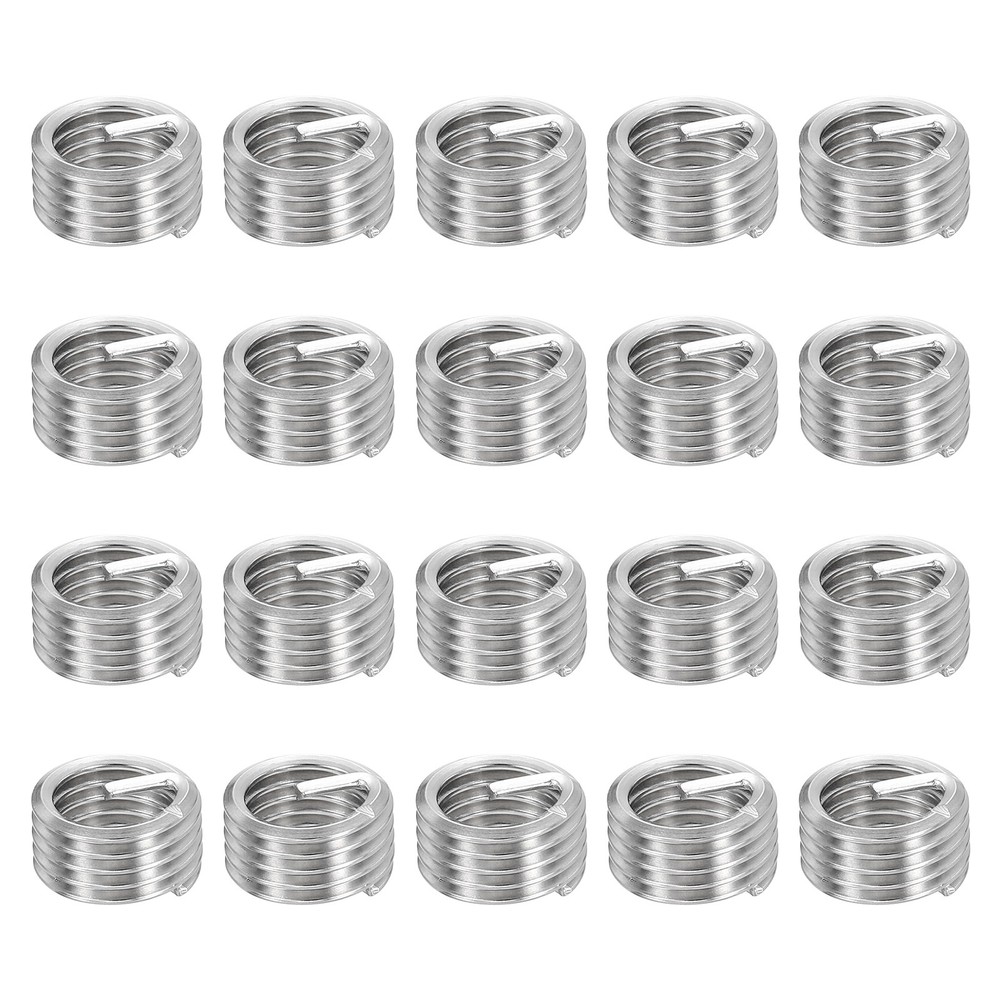 20pcs Wire Thread Inserts M10 x 1.5 x 1D Metric Helical Threaded Sleeve