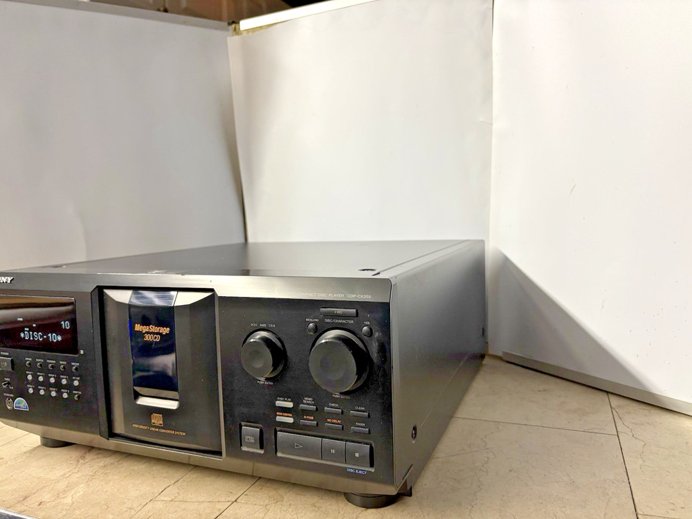Sony CDP-CX355 Mega Storage 300CD Changer, Optical Cable* Mega Jukebox.*