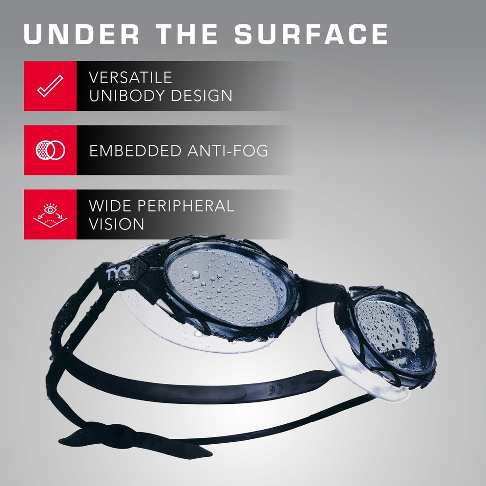 TYR Nest Pro Performance Goggle - Clear - Wide Peripheral Range