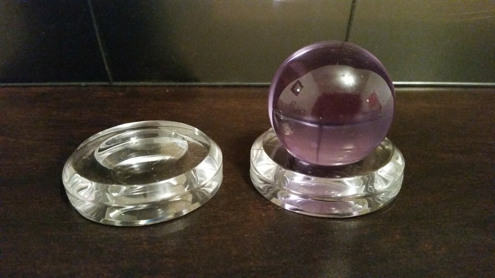 *5 Large 2" Round Dimple Display Stand For Crystal Healing Spheres