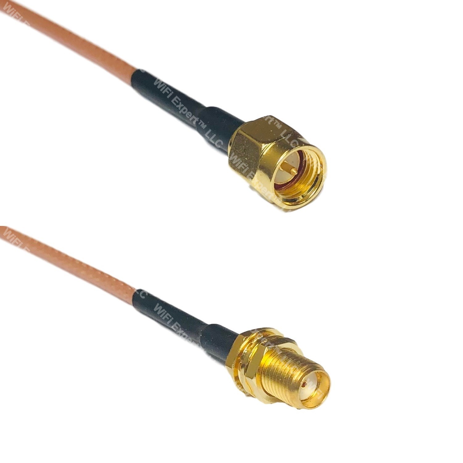 1 x SMA MALE to SMA Female - Coaxial RF Extension Cable RG316 2in - 30feet USA