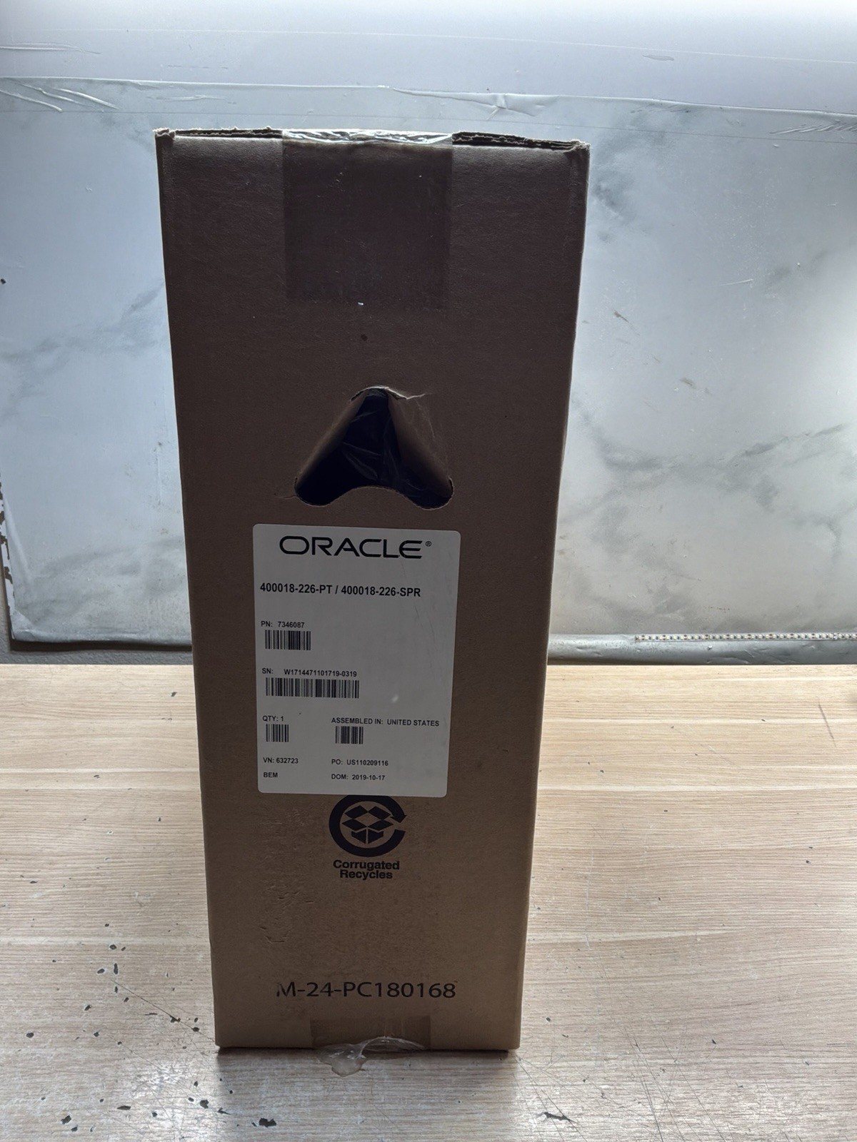 New Micros Oracle Cash Drawer 400018-226-PT PN: 7346087 with Keys/JUA3426