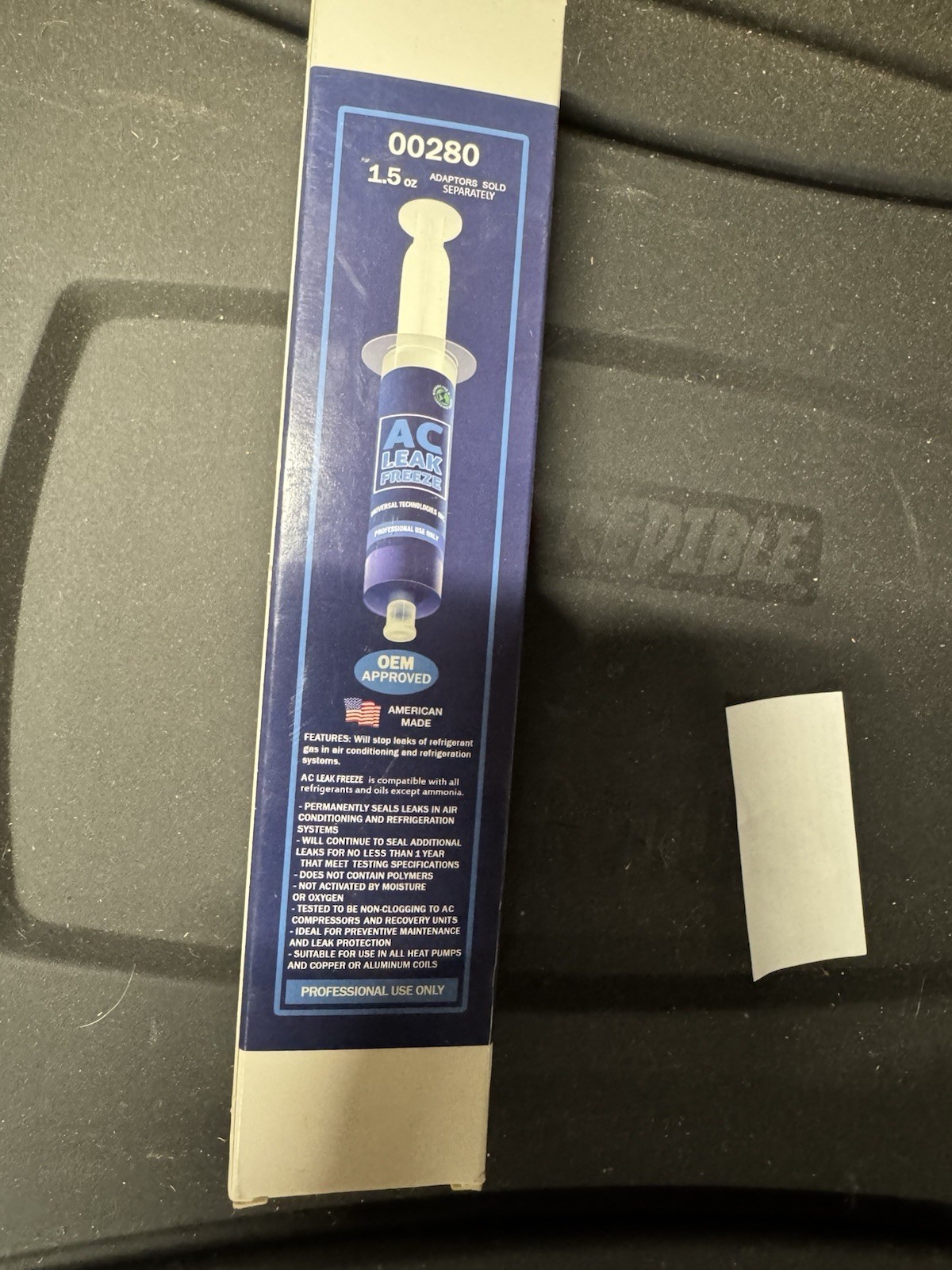 AC Leak Freeze A/C Leak Sealer Syringe 1.5oz HVAC refill (See Description)