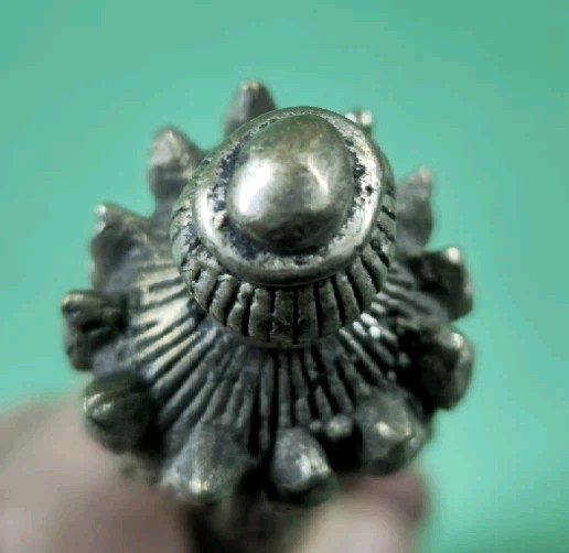 Vintage 7½" Nepal Tibet Buddhist Solid Metal 3-Faced Mahakhala Phurba Dagger