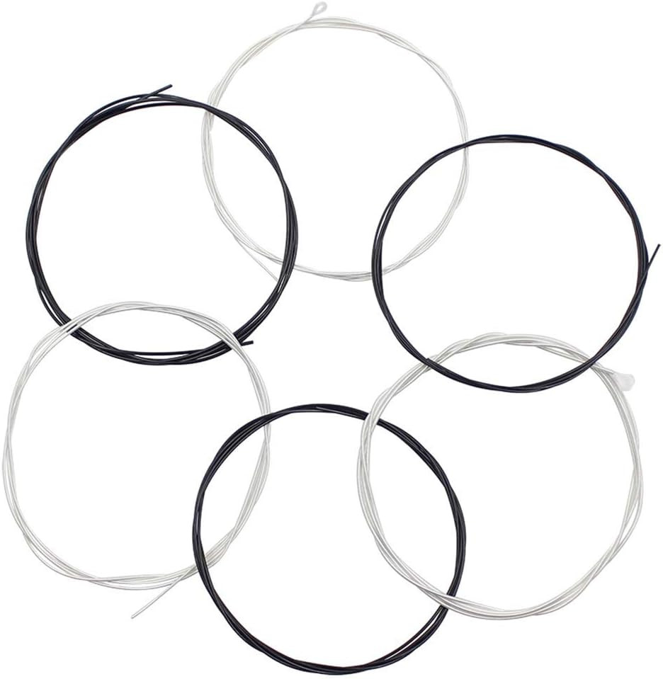 Classical Guitar Strings 3 Full Sets with Black Nylon for E-1St B-2Nd G-3Rd and