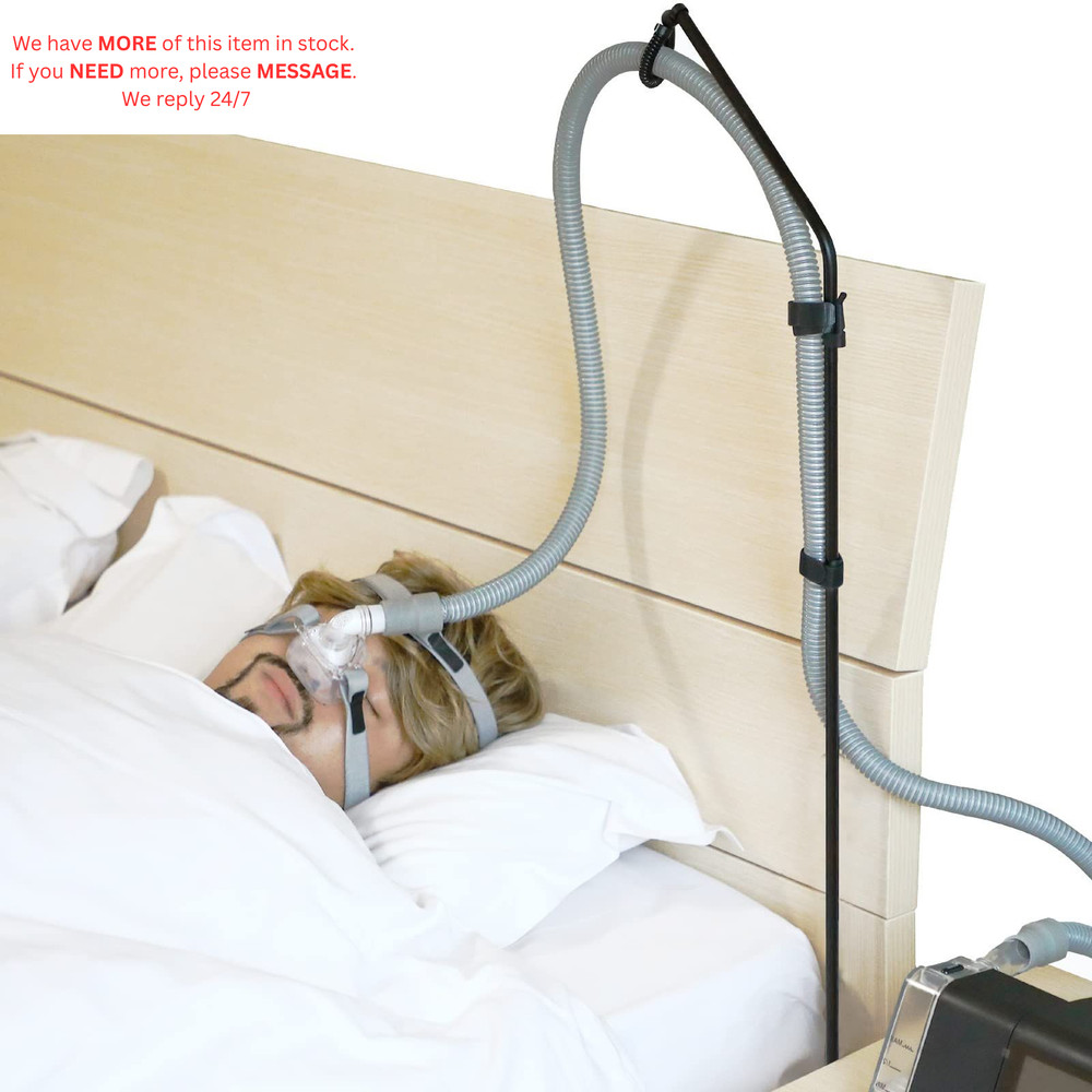 CPAP Hose Holder - Hanger Triangle Base-Height Fixed, Black