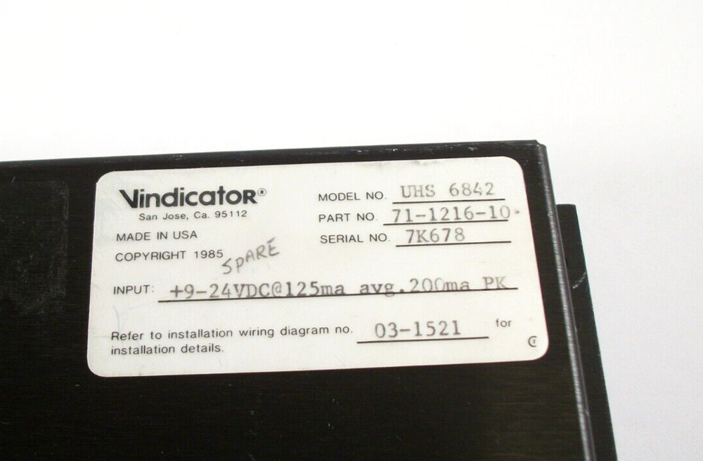 Vindicator UHS 6842 Ultra High Network Security Interface UHS6842