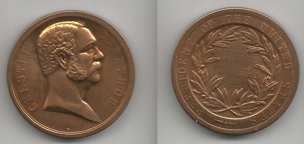 Chester Arthur / Inauguration US Mint Denver Medal