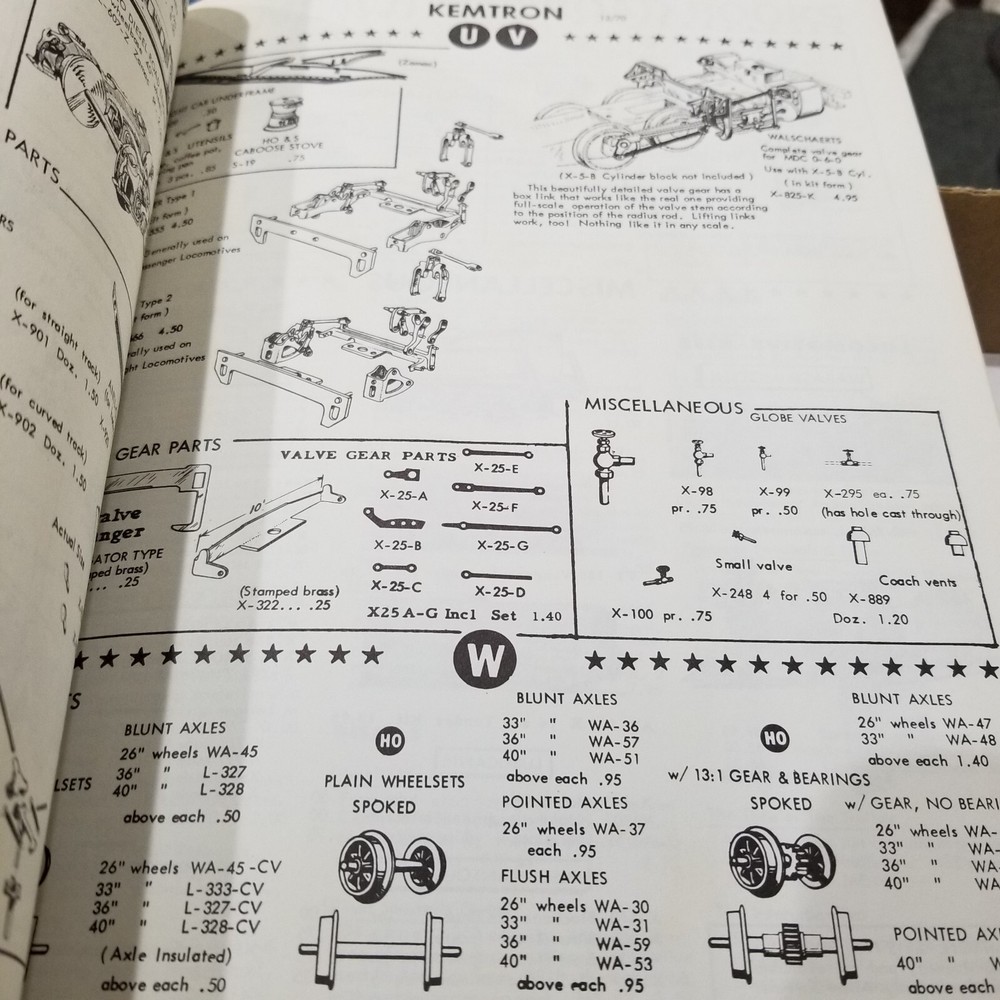 1971 Walthers HO Train Scale Catalog Reference Book