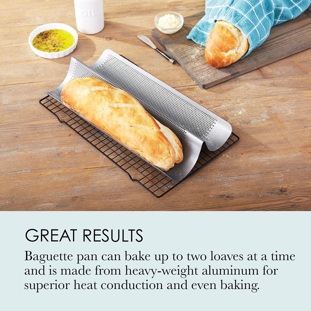Chicago Metallic Perforated French Bread Pan