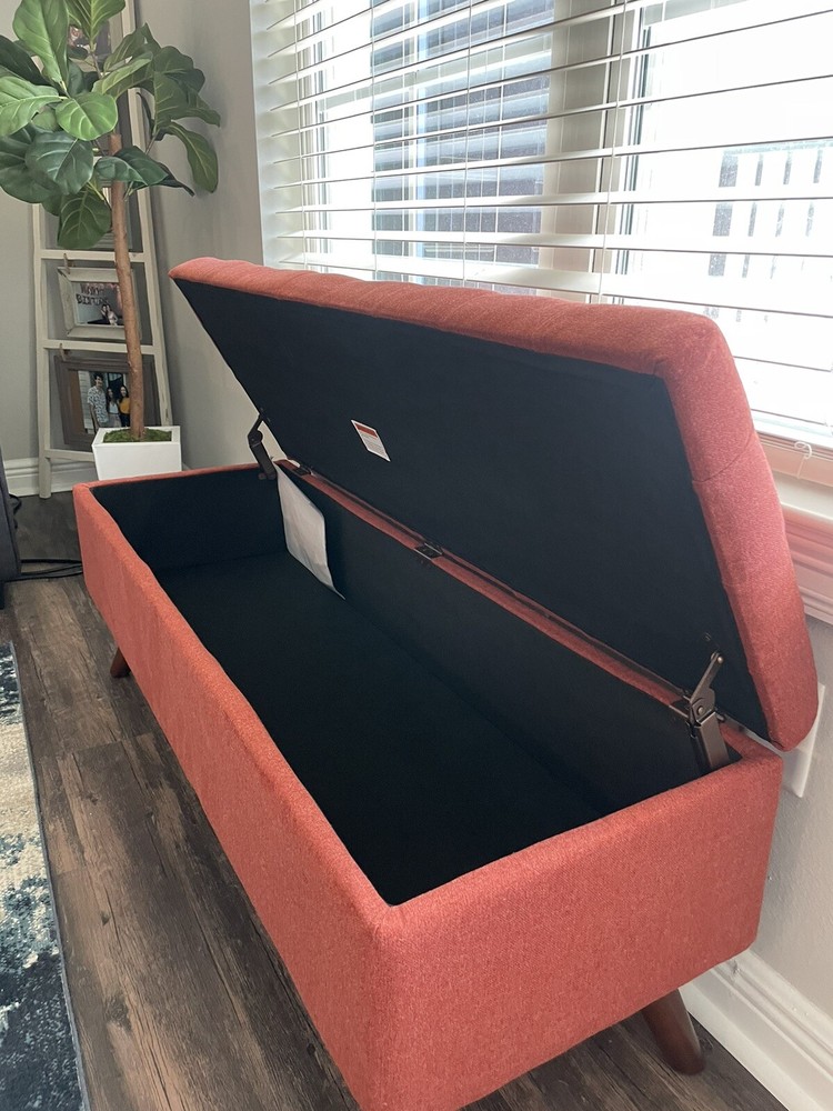 Arthur Tufted Storage Bench with Storage Threshold" (NEW / ASSEMBLED)