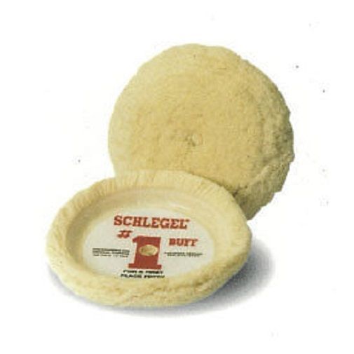 Schlegel 175C Buffing Pad Wool 7-1/2" Diameter Cutting Pad Hook and Loop  Each