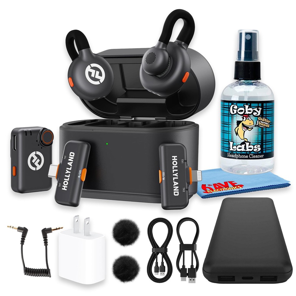 Hollyland LARK M2S Ultimate Combo Dual Wireless Microphone Bundle