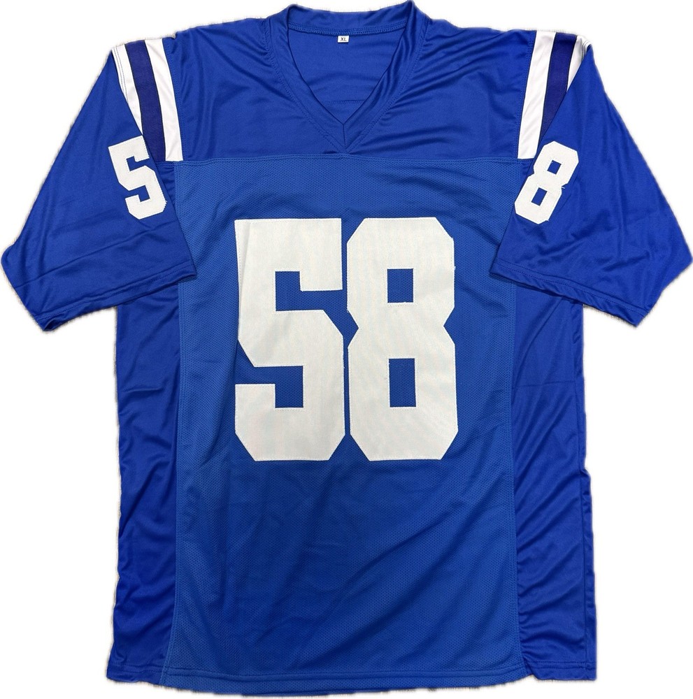 Gary Brackett Indianapolis Colts Authenticated Signed Custom XL Jersey - JSA