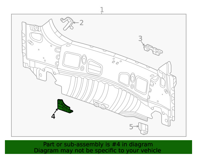Genuine GM Bumper Bracket 42588920