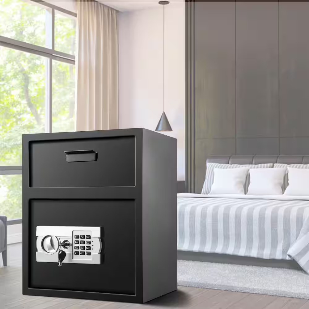 Digital Depository Safe Carbon Steel Electronic Code Lock Depository Safe with D