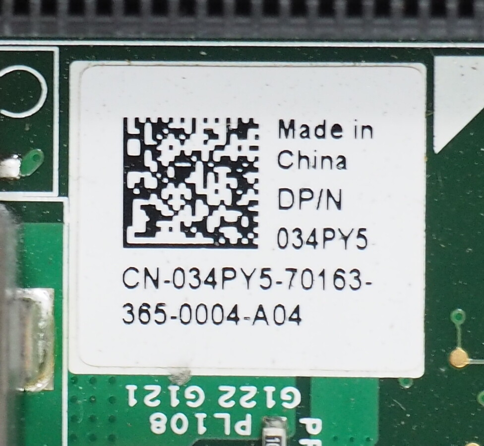 DELL POWEREDGE M820 BLADE SERVER SYSTEM BOARD 34PY5