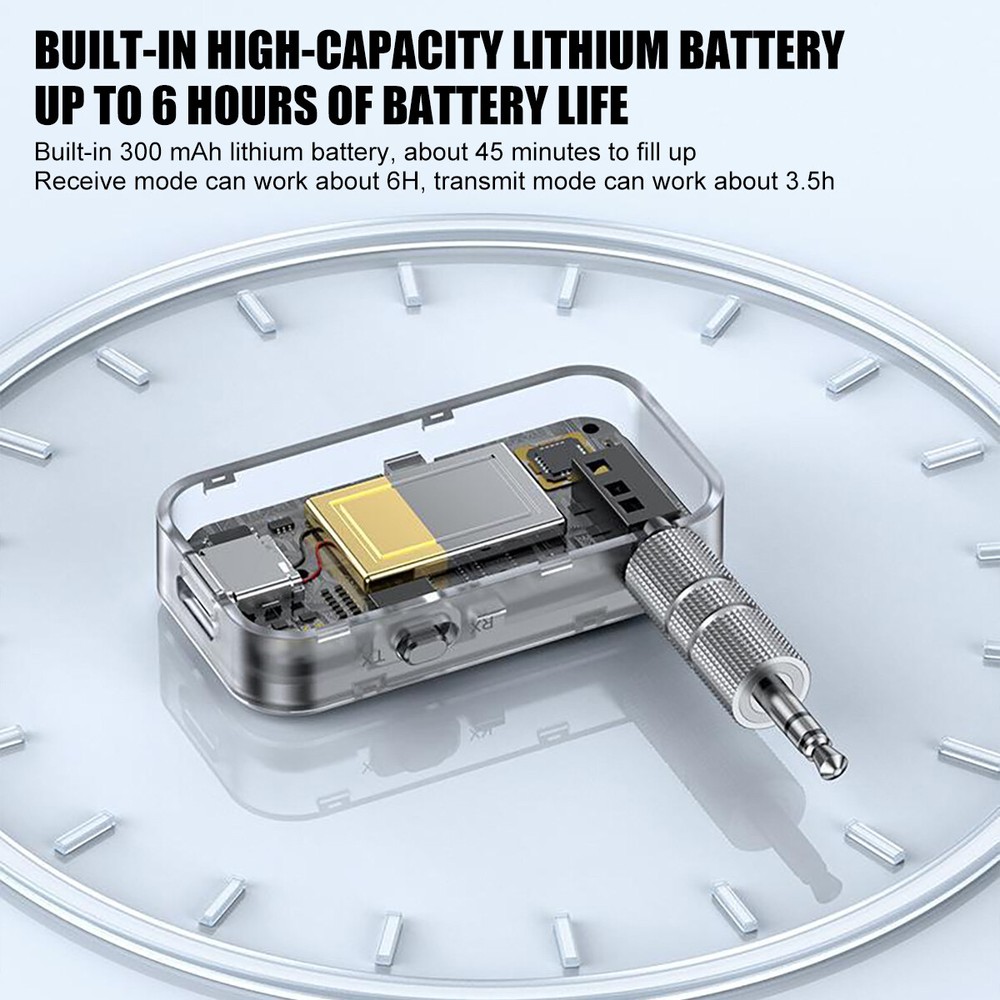 USB Wireless Bluetooth Transmitter Receiver 2 in 1 Audio Adapter 3.5mm Aux Car