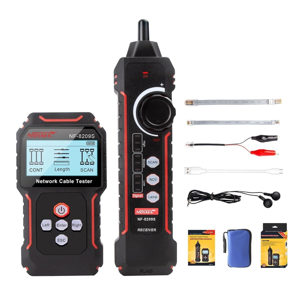 Advanced Network Cable Tester with PoE & NCV Multifunctional Scan Mode Cable NEW