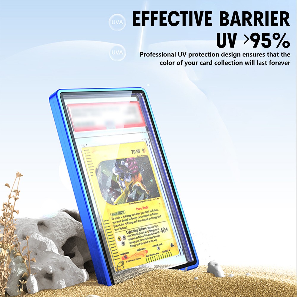 Magnetic Metal Slabs Protector for PSA BGS Graded Cards Stackable Case Sleeves