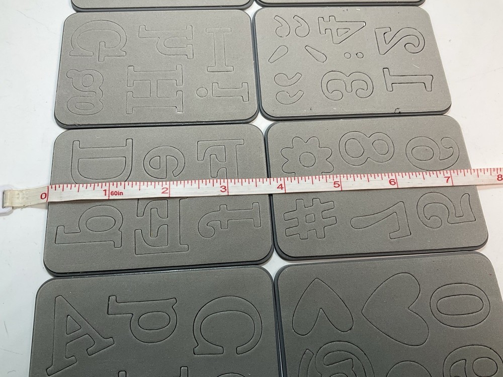 SIZZIX STAMPIN UP Timeless Type Alphabet Junior Sizzlits Complete Set & Case