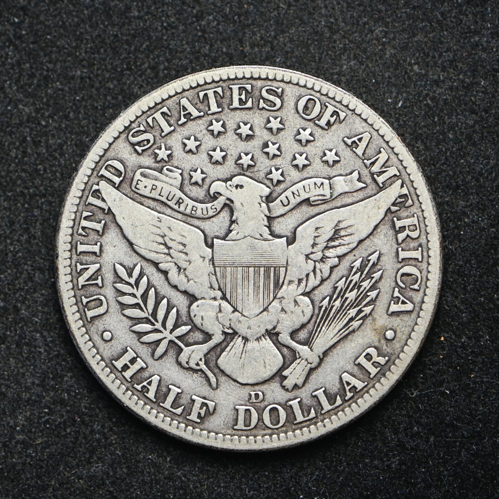1915-D Barber Silver Half Dollar (cn15847)