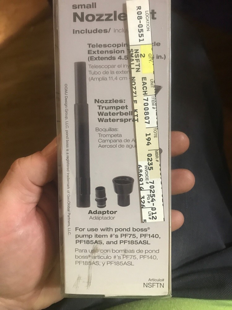 Small Pond Boss Nozzle Kit