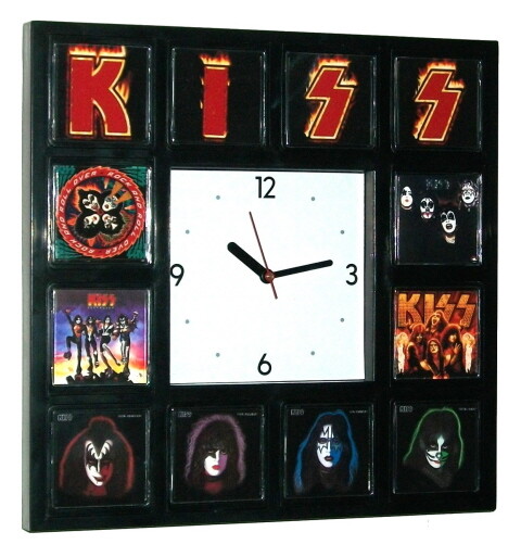KISS Music Group Clock with 12 pictures