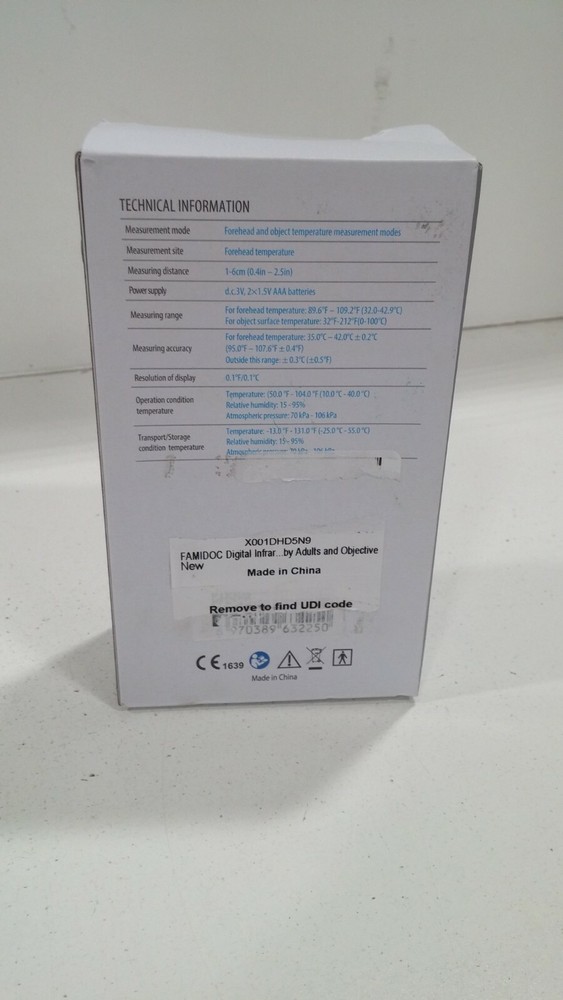 Fandomic Touchless Non-Contact Infrared Forehead Thermometer