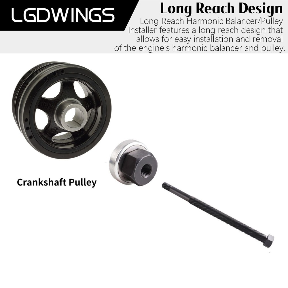 LGDWINGS Long Reach Harmonic Balancer Install Kit